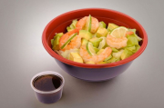 Avocado salad with shrimp